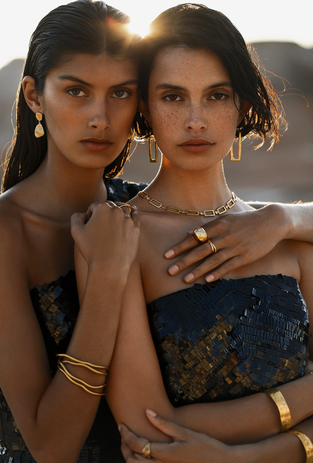 CASCADE NECKLACE (18K GOLD PLATED)