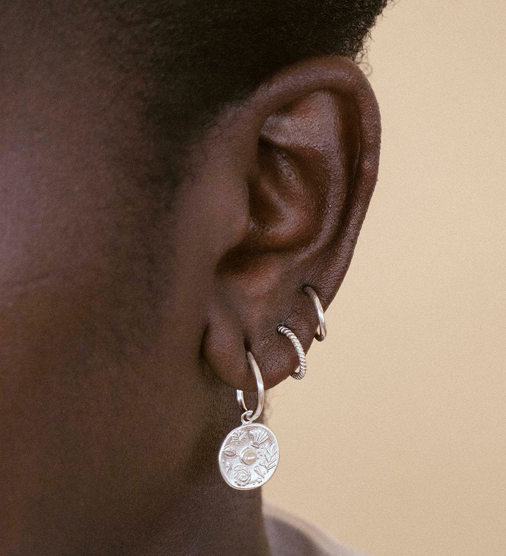 BY THE SEA HOOPS (STERLING SILVER) - IMAGE 2