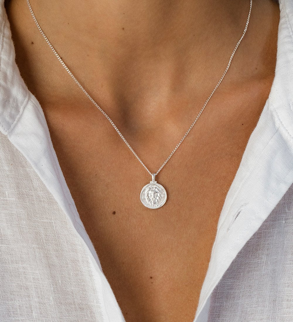 LEO ZODIAC NECKLACE (STERLING SILVER) - IMAGE 2