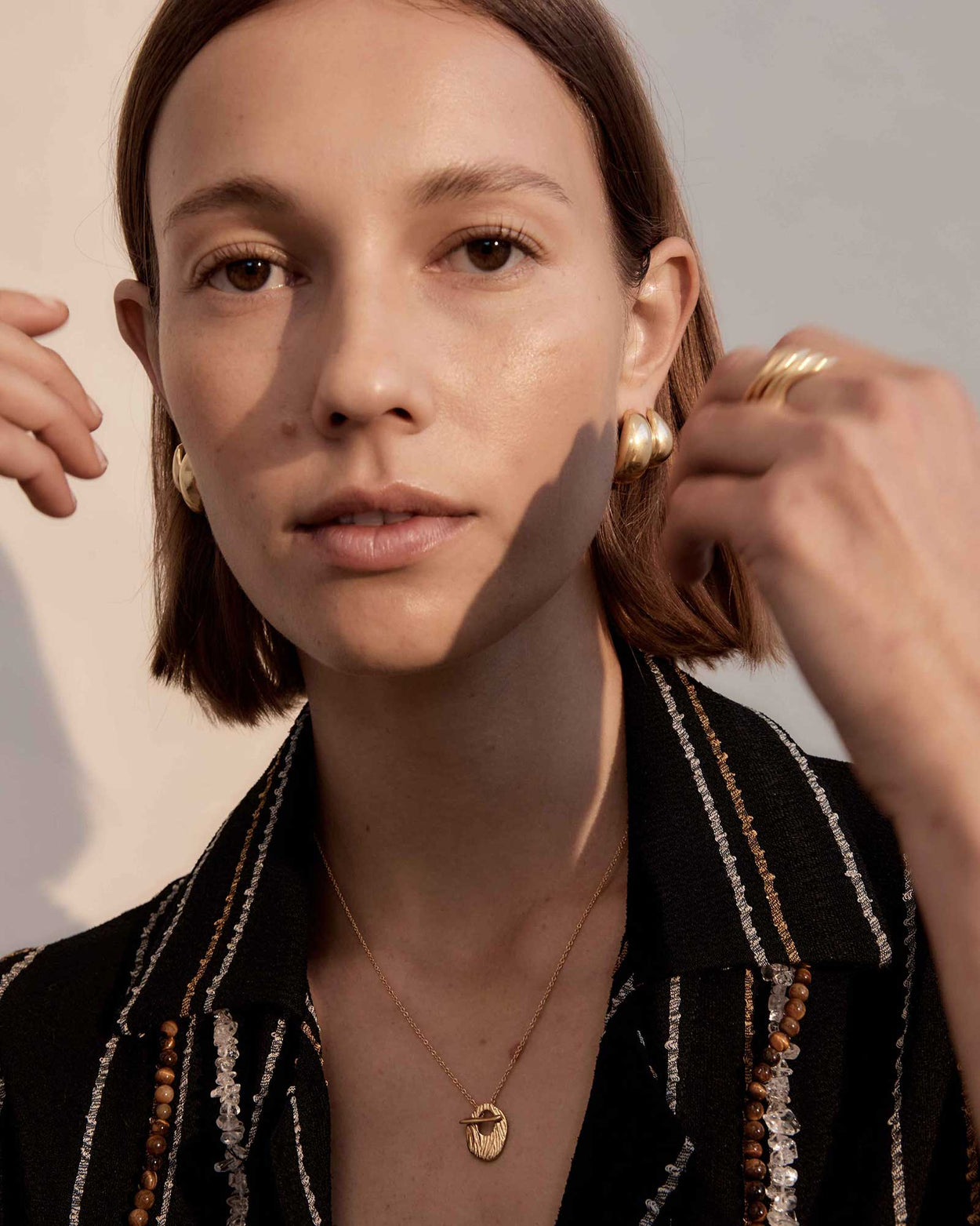 TRESOR EARRINGS (18K GOLD PLATED)