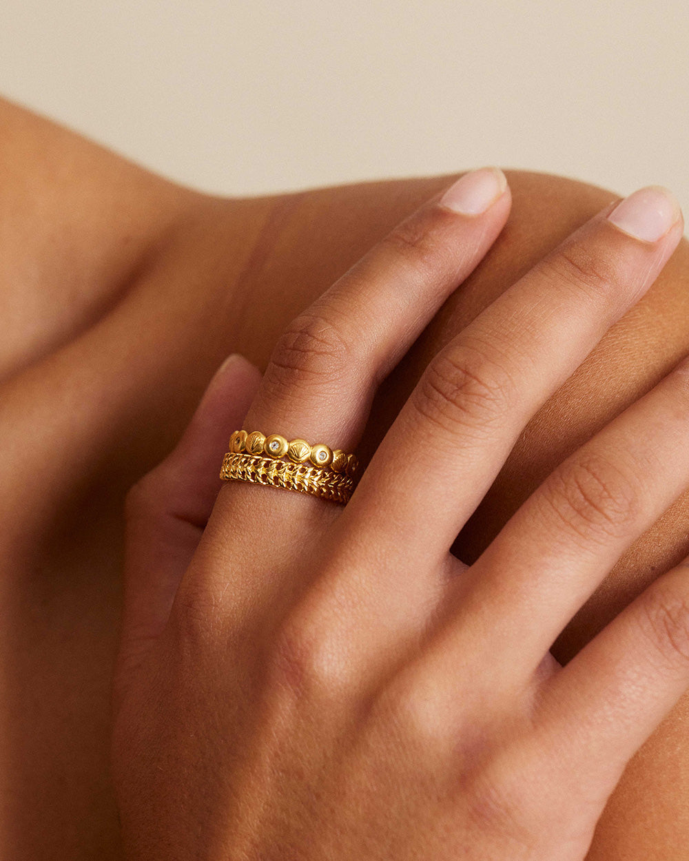 RELIC CHAIN RING (18K GOLD VERMEIL)