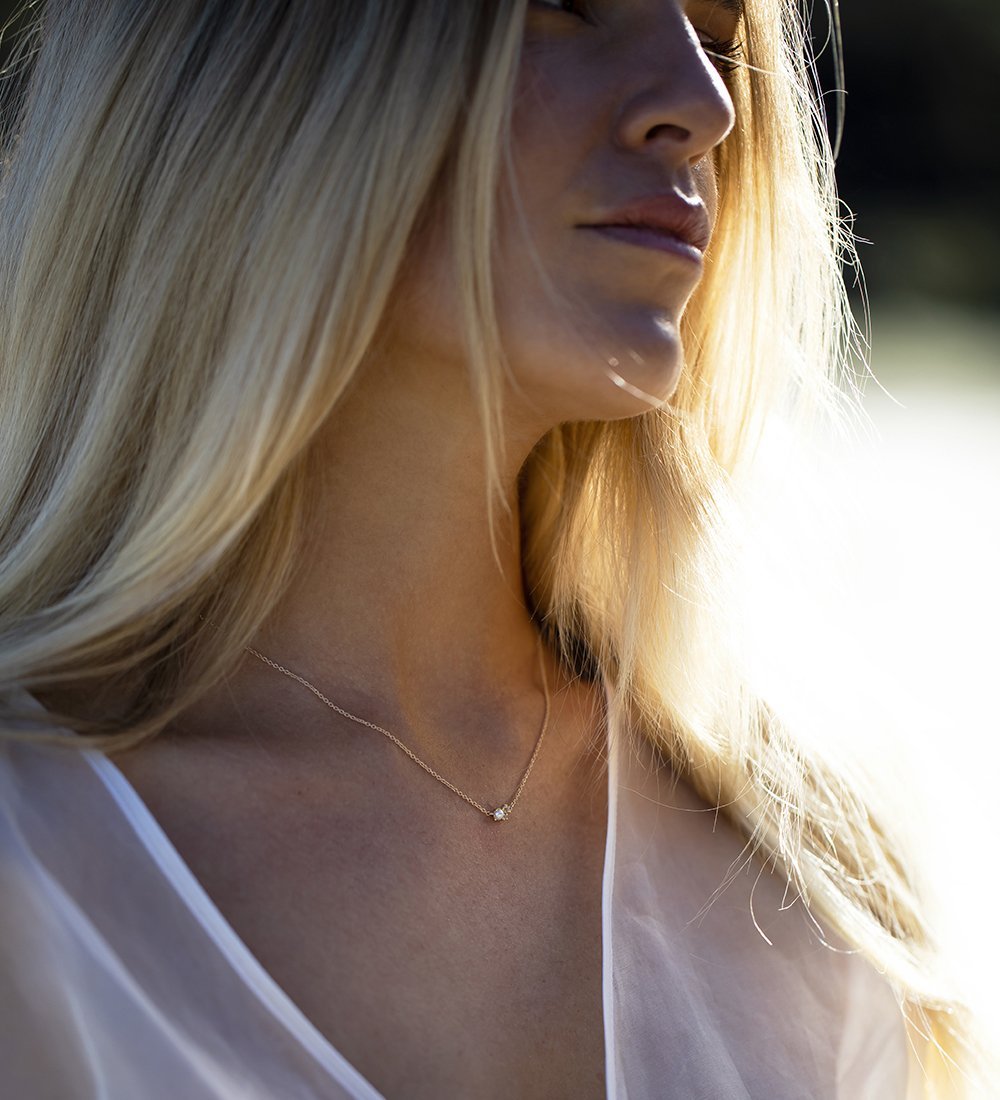 FIRST LIGHT NECKLACE (9K GOLD) - IMAGE 3