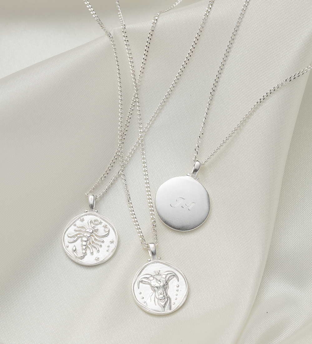 SCORPIO ZODIAC NECKLACE (STERLING SILVER) - IMAGE 3