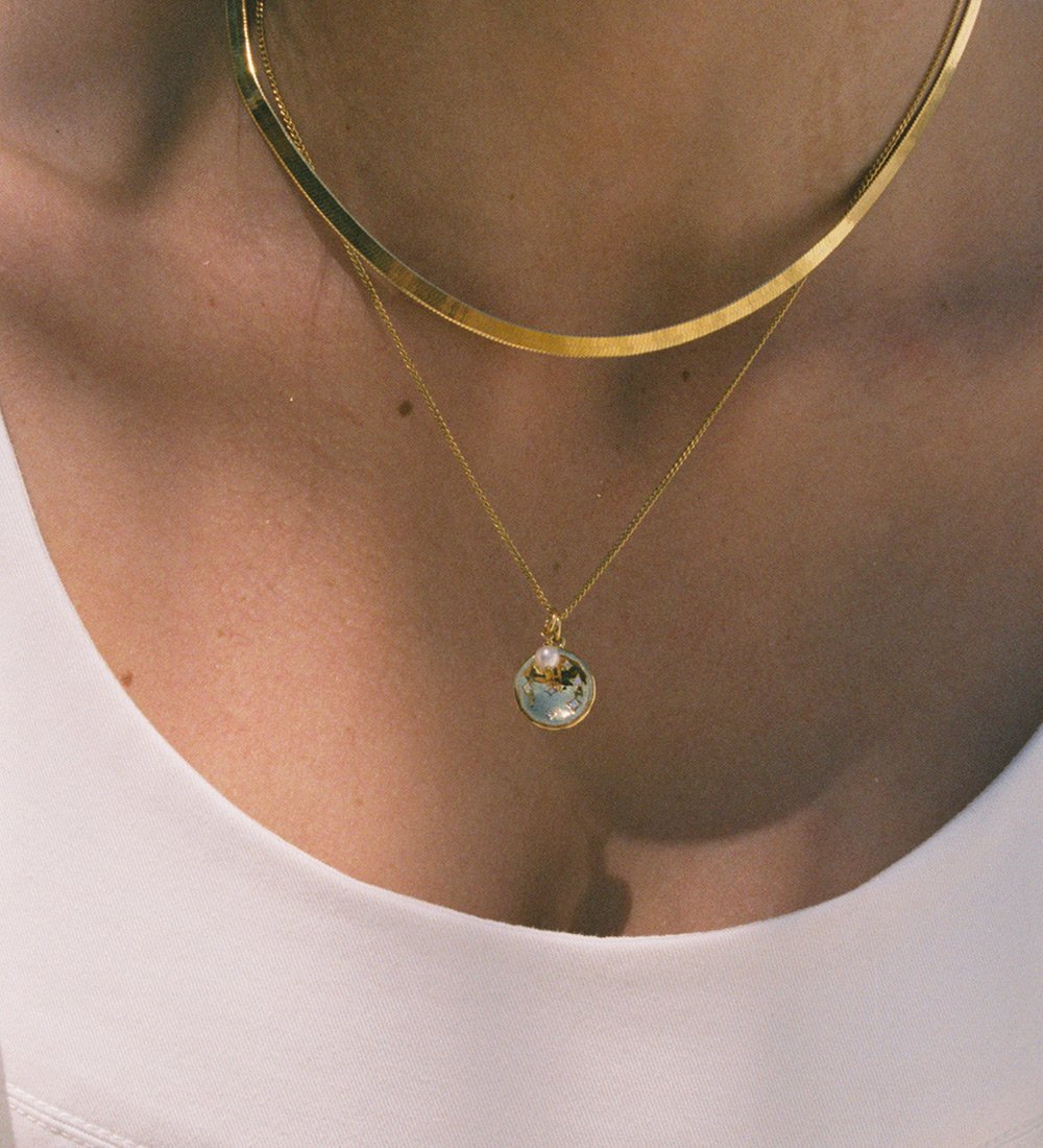 FRESHWATER PEARL (18K GOLD VERMEIL) - IMAGE 2