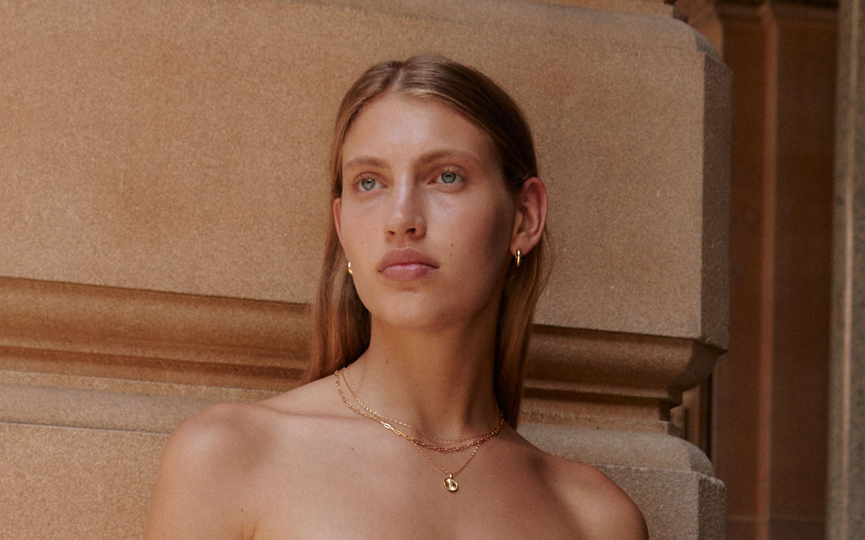 RUE CHAIN NECKLACE (18K GOLD PLATED)