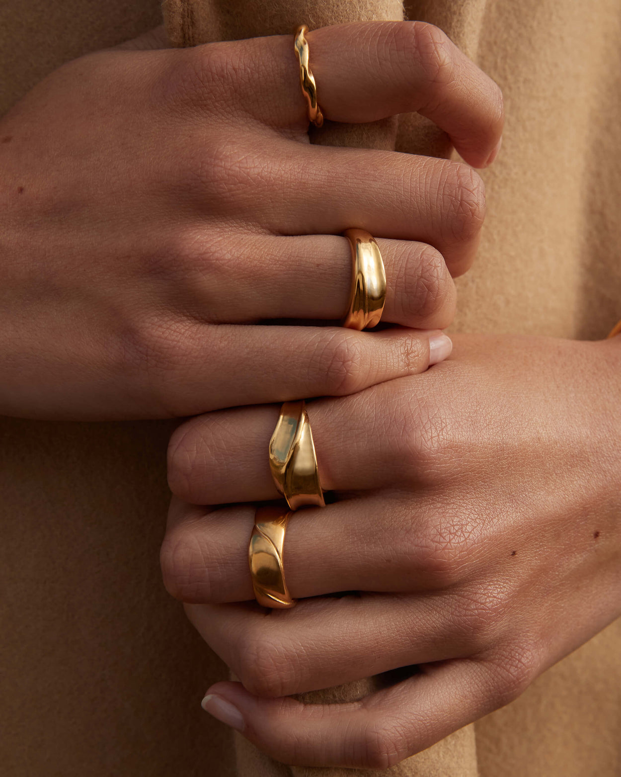 WAVE RING (18K GOLD VERMEIL) - IMAGE 2