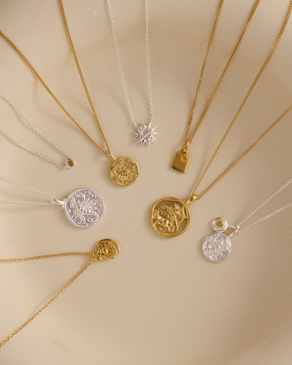 BIRTHSTONE NECKLACE (STERLING SILVER)