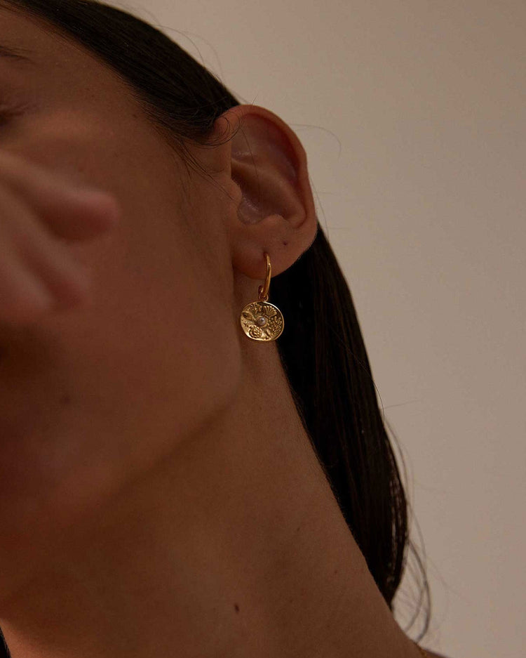 BY THE SEA HOOPS (18K GOLD PLATED)
