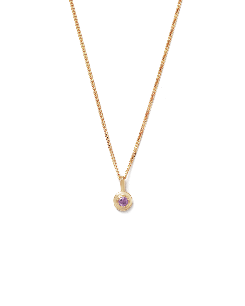 BIRTHSTONE NECKLACE (18K GOLD VERMEIL)