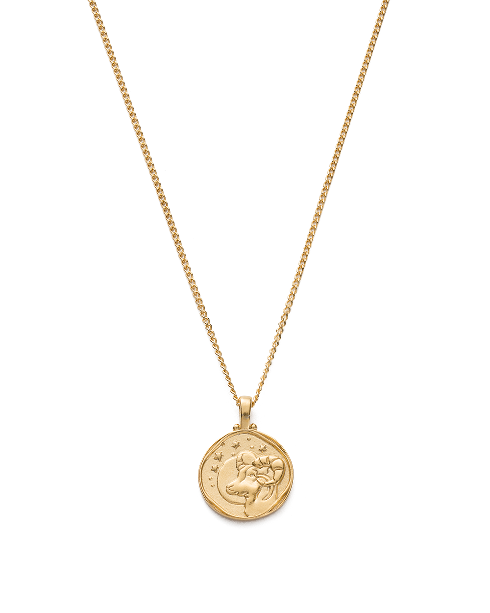 ARIES ZODIAC NECKLACE (18K GOLD VERMEIL) - IMAGE 1