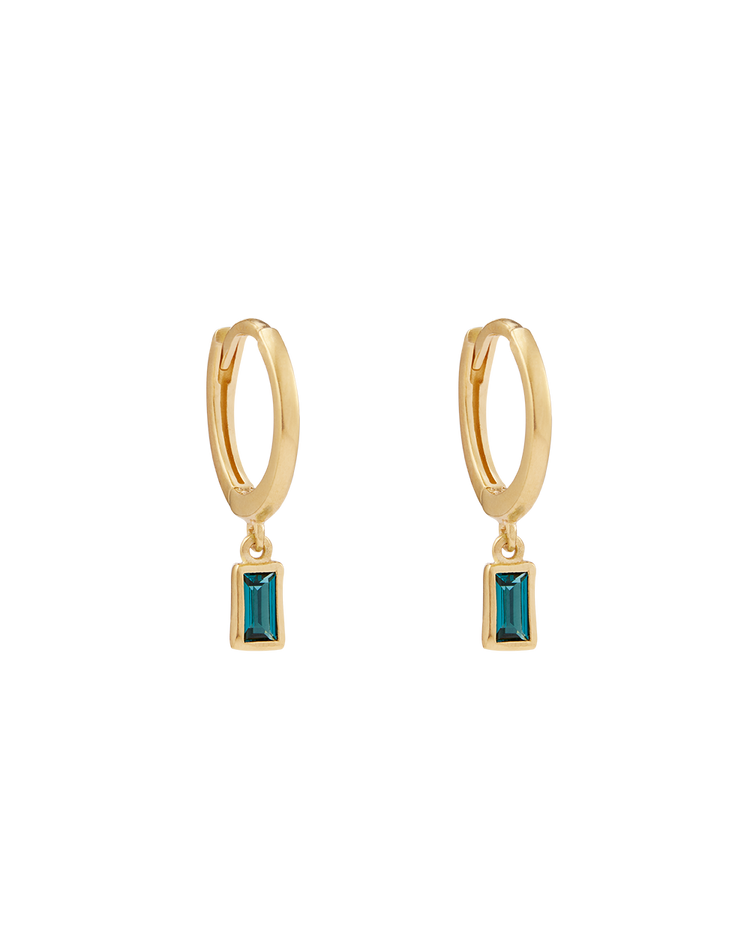 CENTRA DROP HOOPS (18K GOLD PLATED)