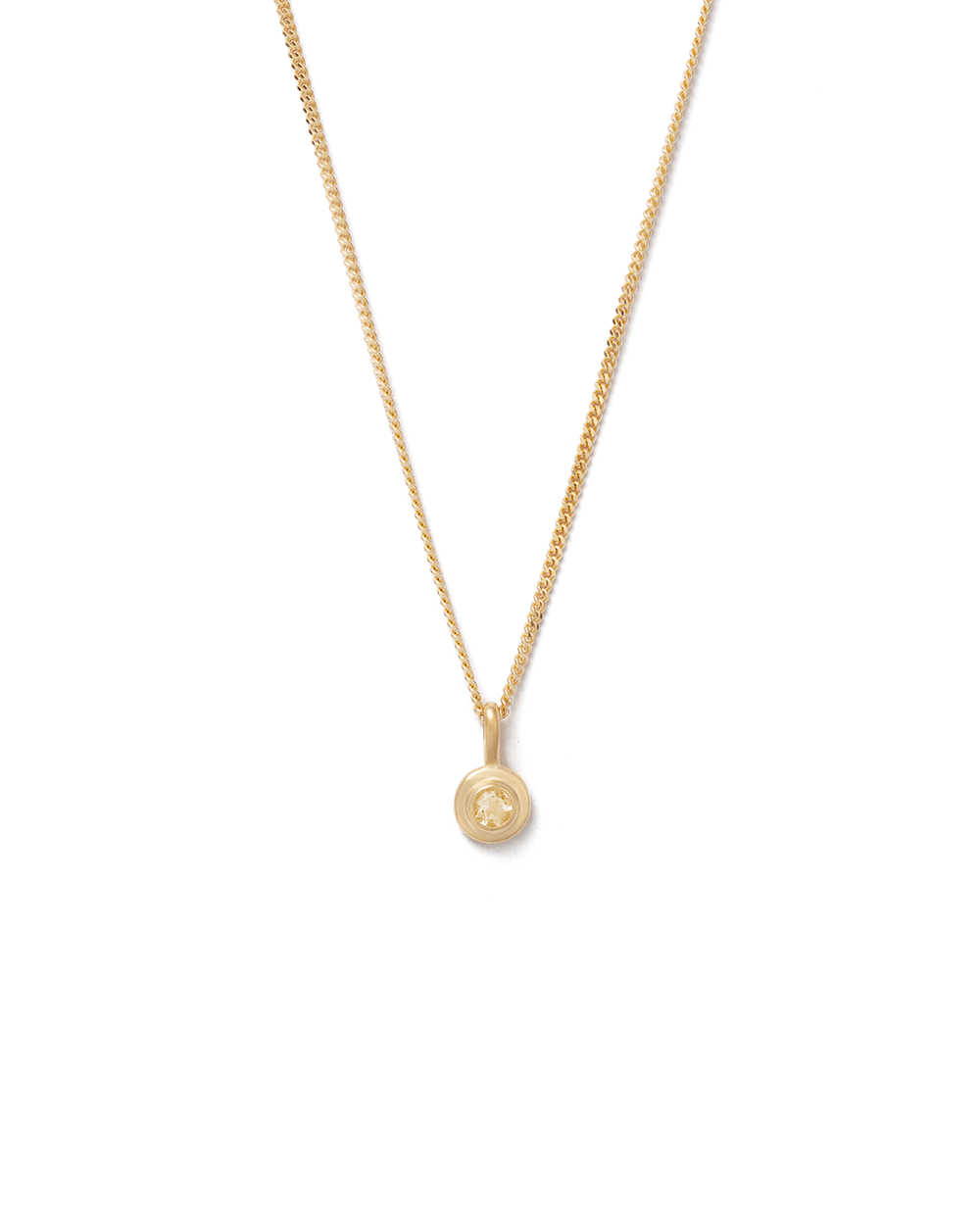 BIRTHSTONE NECKLACE (18K GOLD VERMEIL)