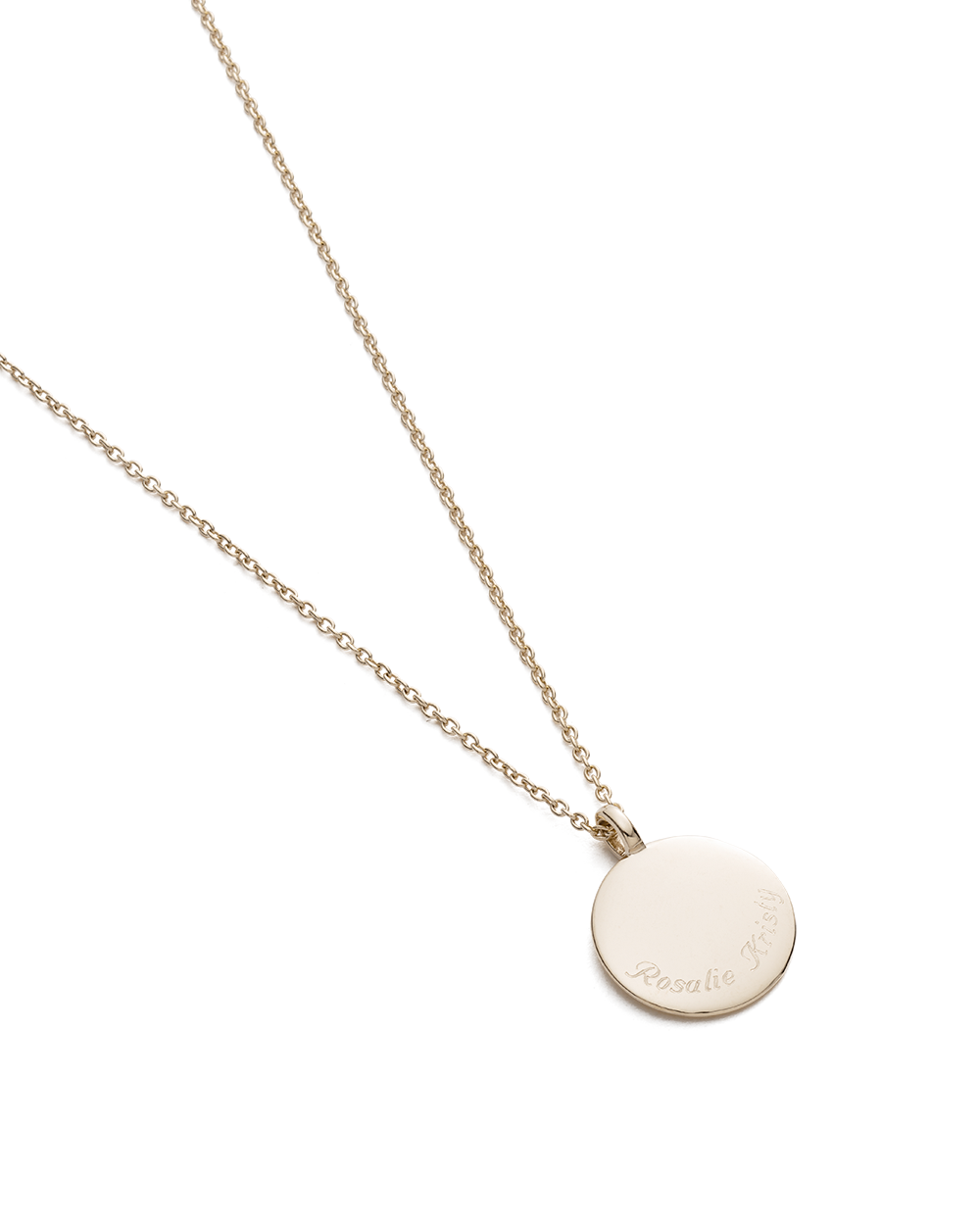 CLASSIC CIRCLE DIAMOND NECKLACE (9K GOLD) - IMAGE 5