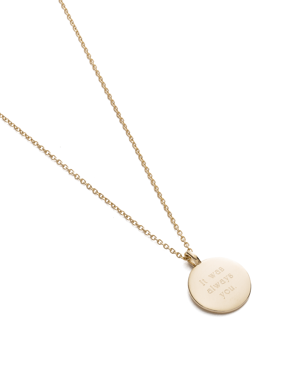CLASSIC CIRCLE DIAMOND NECKLACE (9K GOLD) - IMAGE 4