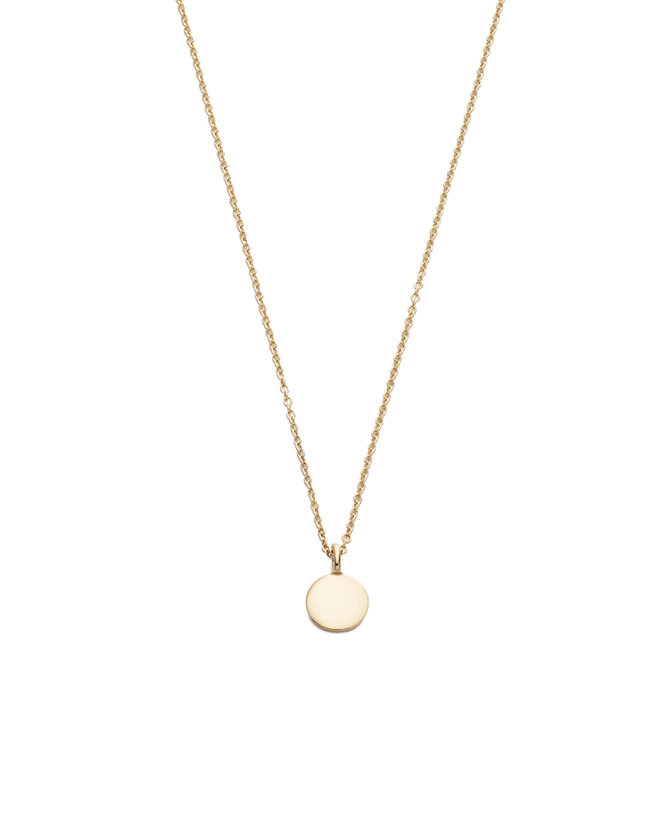 CLASSIC CIRCLE NECKLACE (9K GOLD) - IMAGE 1