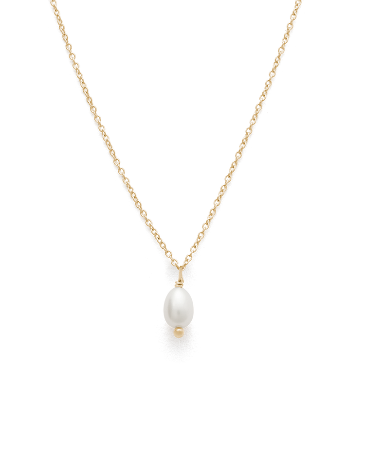 CLASSIC PEARL NECKLACE (9K GOLD)