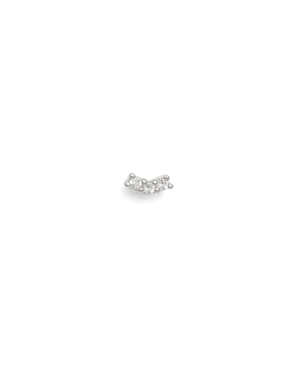 CONTOUR TOPAZ STUDS (STERLING SILVER) - IMAGE 6