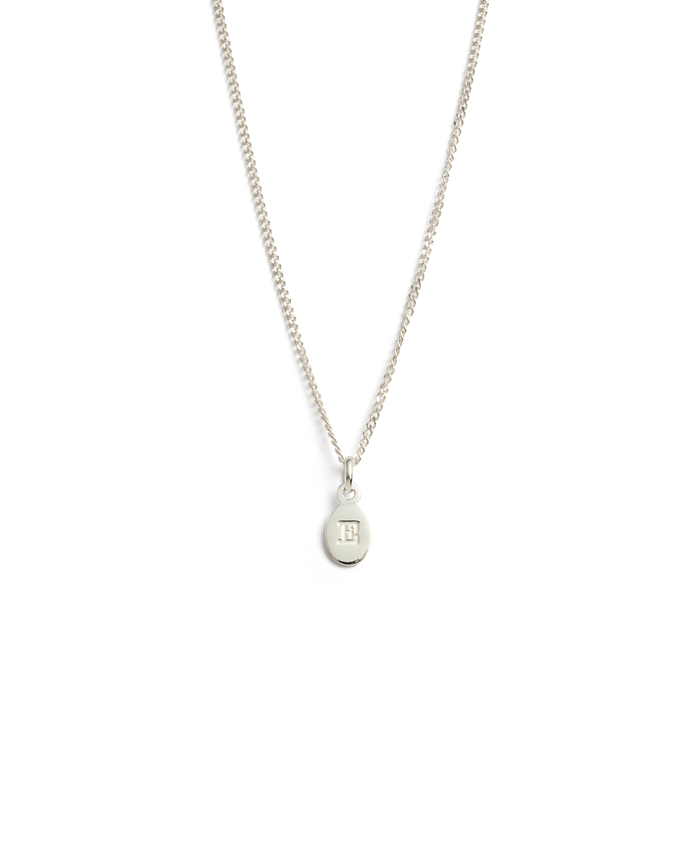 INITIAL NECKLACE A-Z (STERLING SILVER)