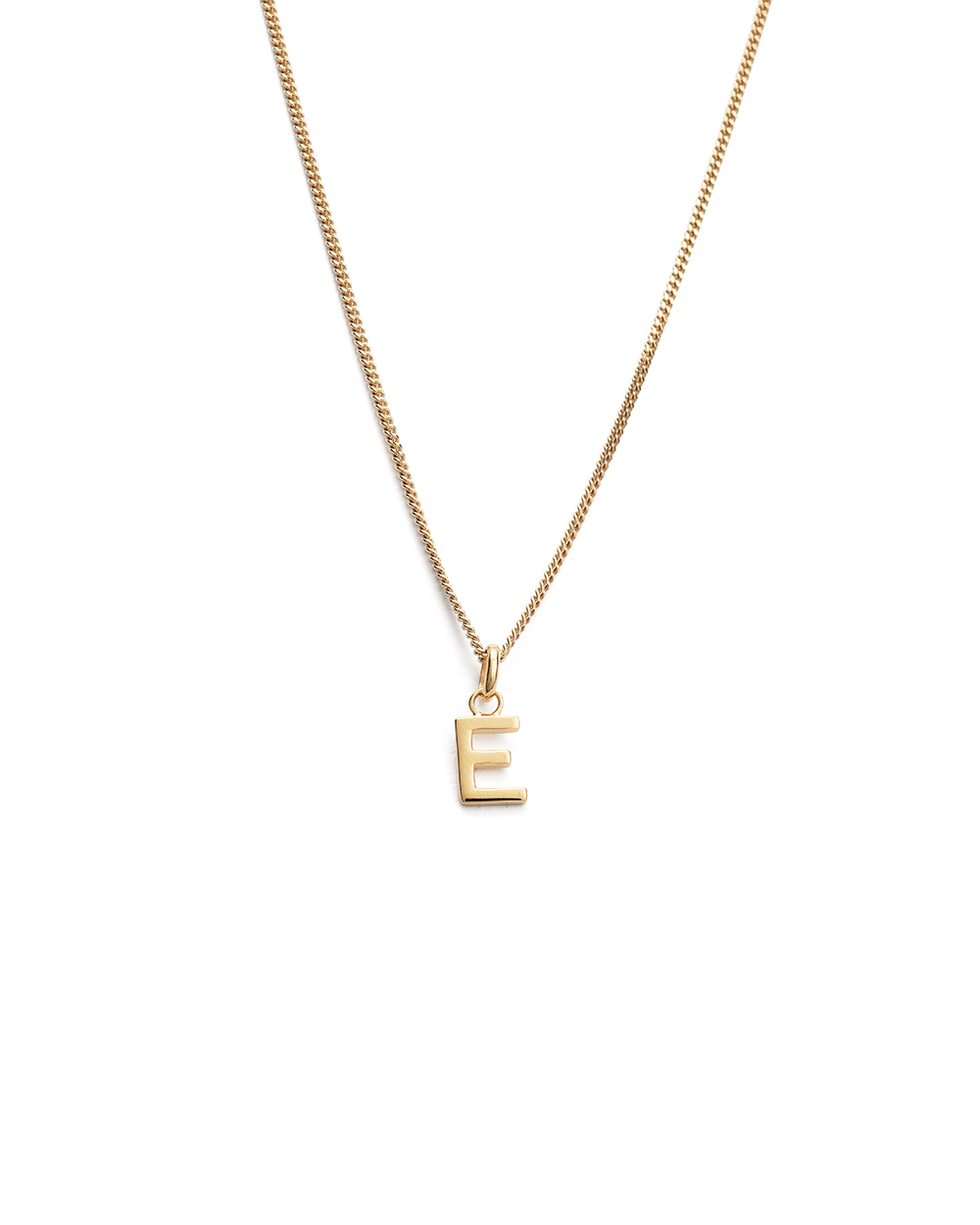 OUTLINE INITIAL NECKLACE A-Z (18K GOLD VERMEIL)