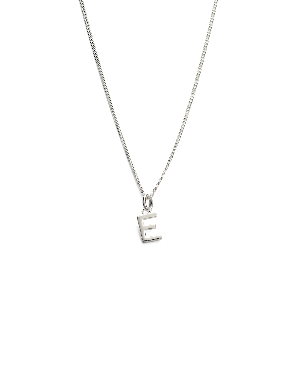 OUTLINE INITIAL NECKLACE A-Z (STERLING SILVER)