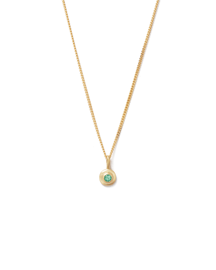 BIRTHSTONE NECKLACE (18K GOLD VERMEIL)