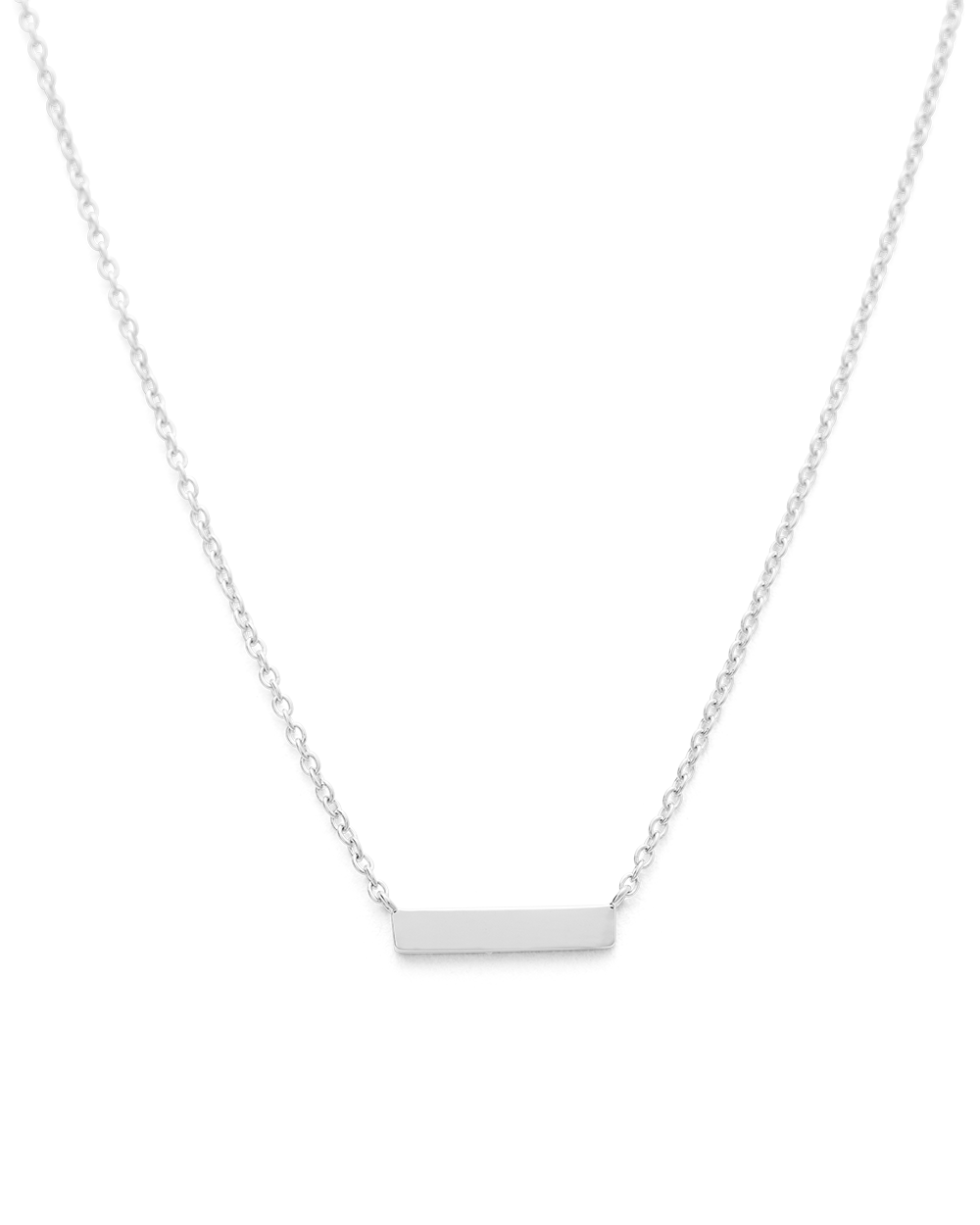 ENGRAVABLE PETITE BAR NECKLACE (STERLING SILVER)