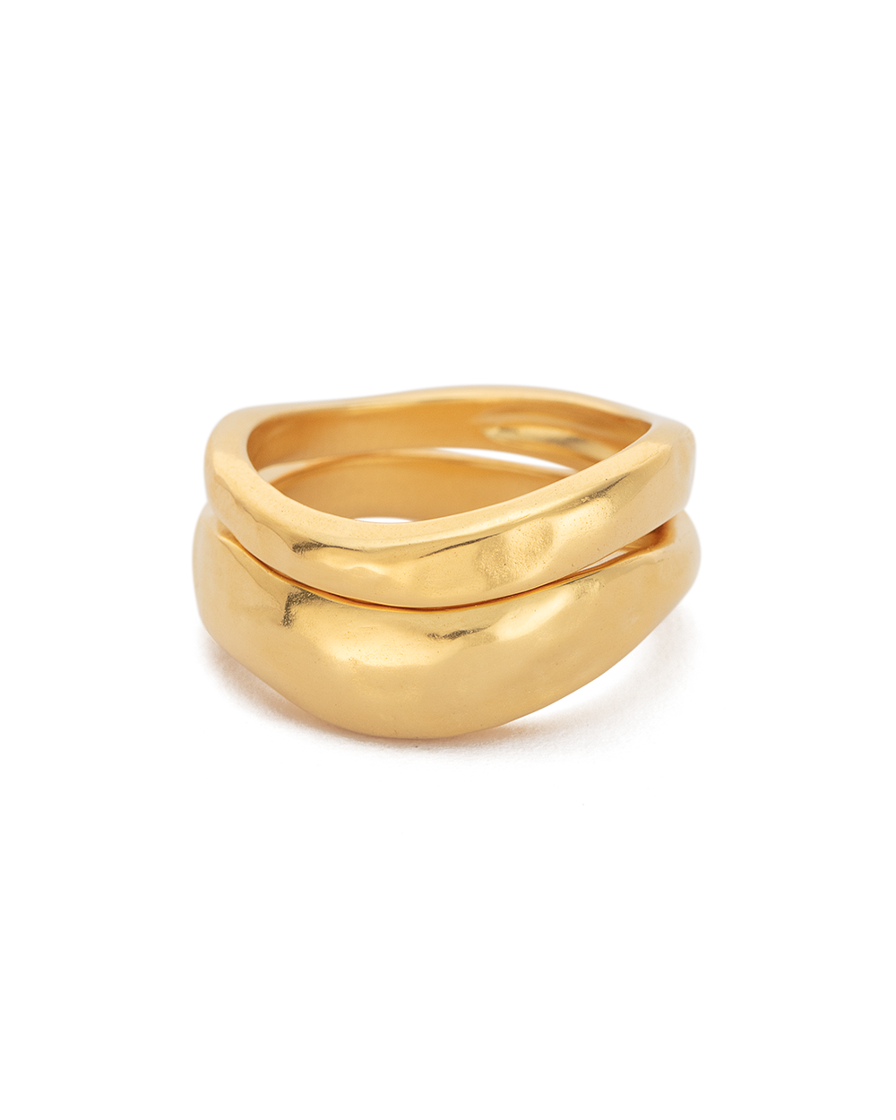 ESSENCE STACKING RING SET (18K GOLD PLATED) - IMAGE 4