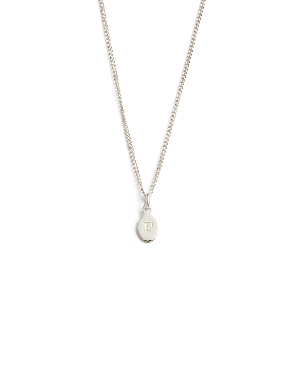 INITIAL NECKLACE A-Z (STERLING SILVER)
