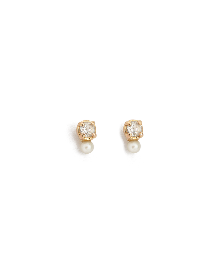 FIRST LIGHT STUDS (9K GOLD) - IMAGE 1