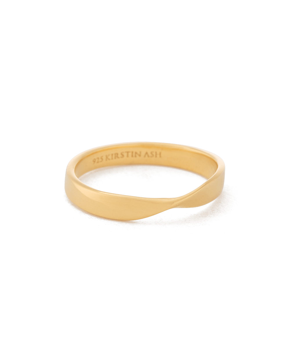 FOLD BAND RING (18K GOLD VERMEIL) - IMAGE 4
