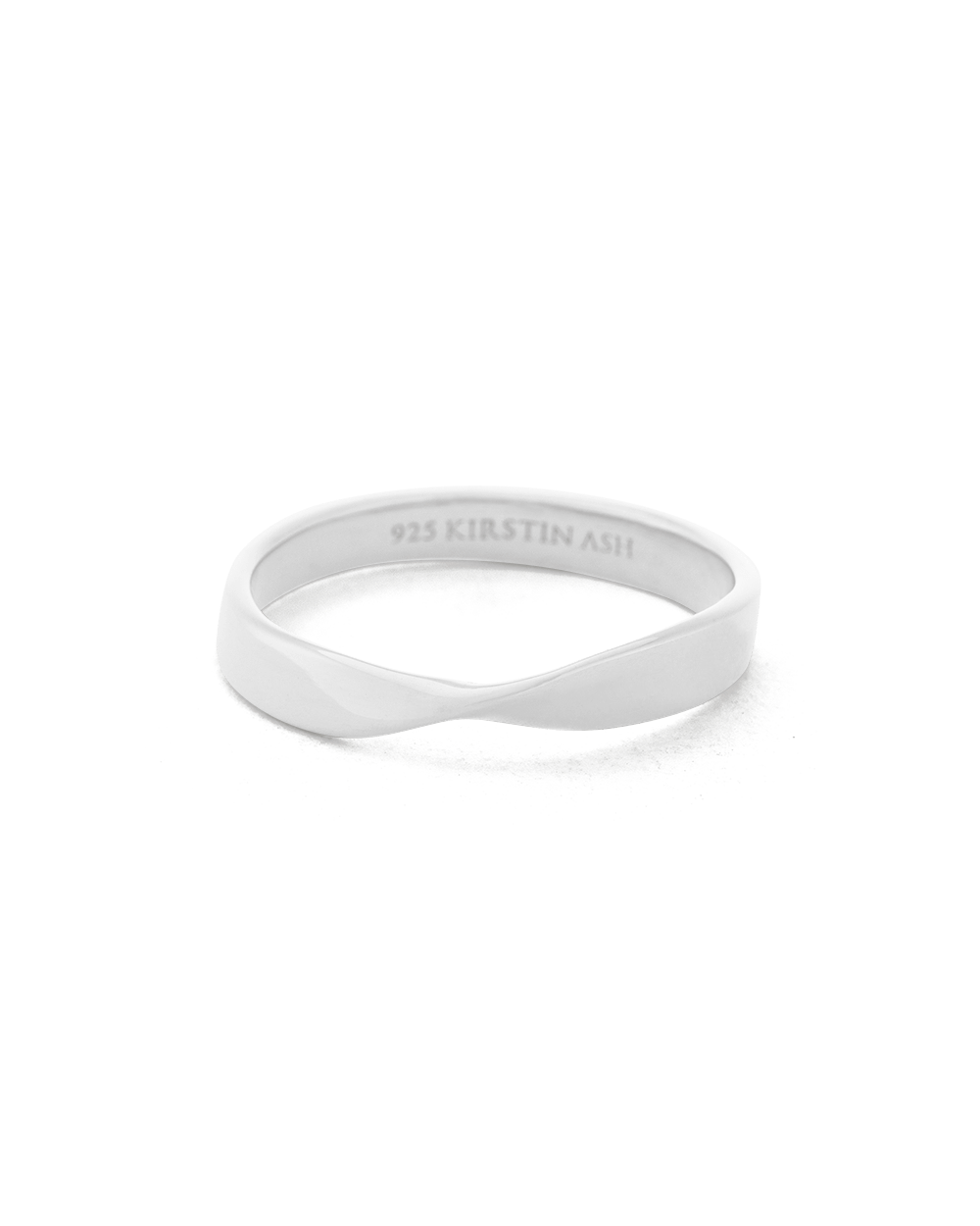 FOLD BAND RING (STERLING SILVER) - IMAGE 1
