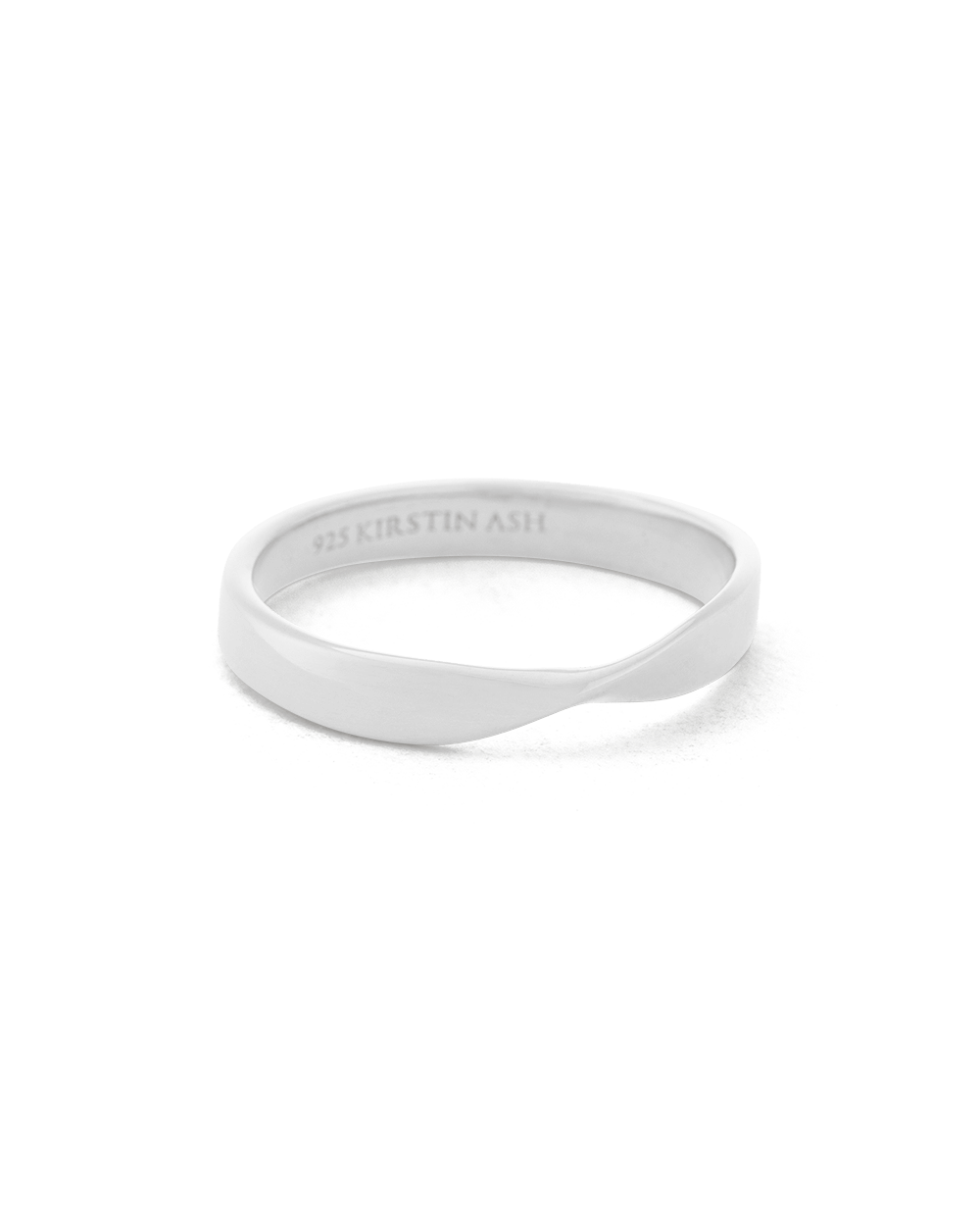 FOLD BAND RING (STERLING SILVER) - IMAGE 4