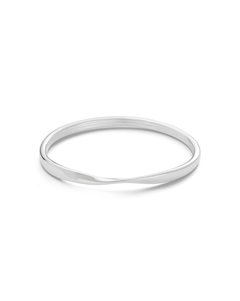 FOLD BANGLE (STERLING SILVER) - IMAGE 1