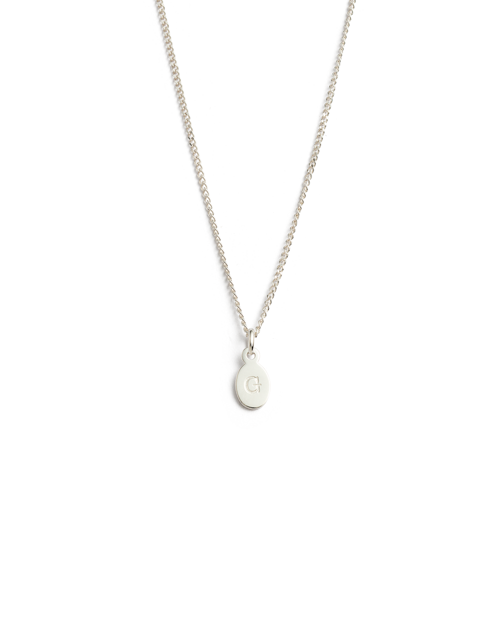 INITIAL NECKLACE A-Z (STERLING SILVER)