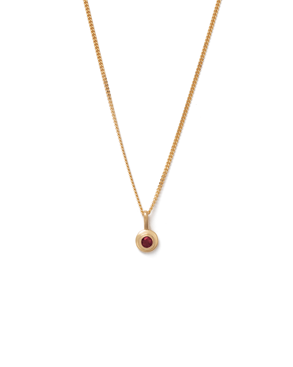 BIRTHSTONE NECKLACE (18K GOLD VERMEIL)
