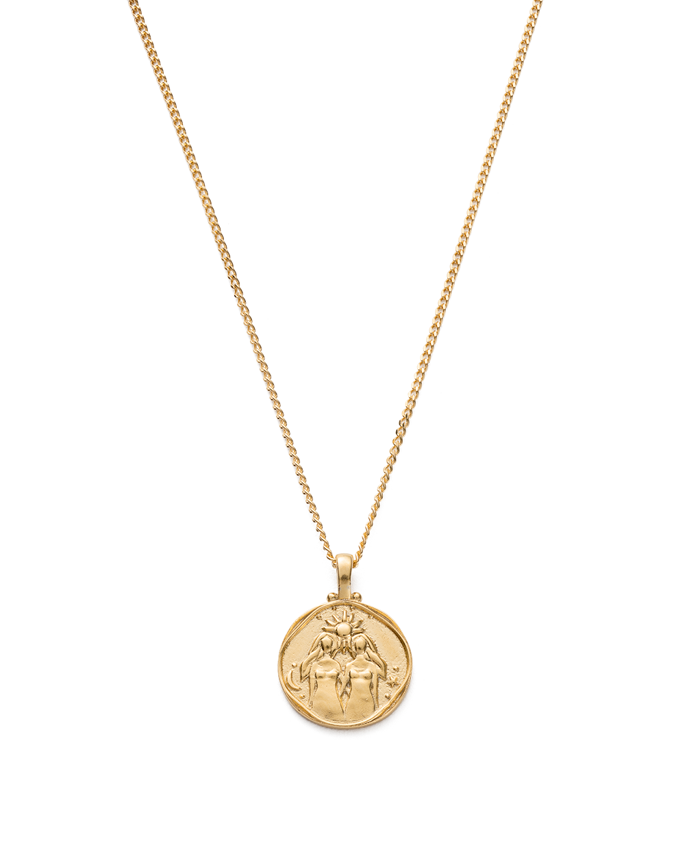 GEMINI ZODIAC NECKLACE (18K GOLD VERMEIL) - IMAGE 1