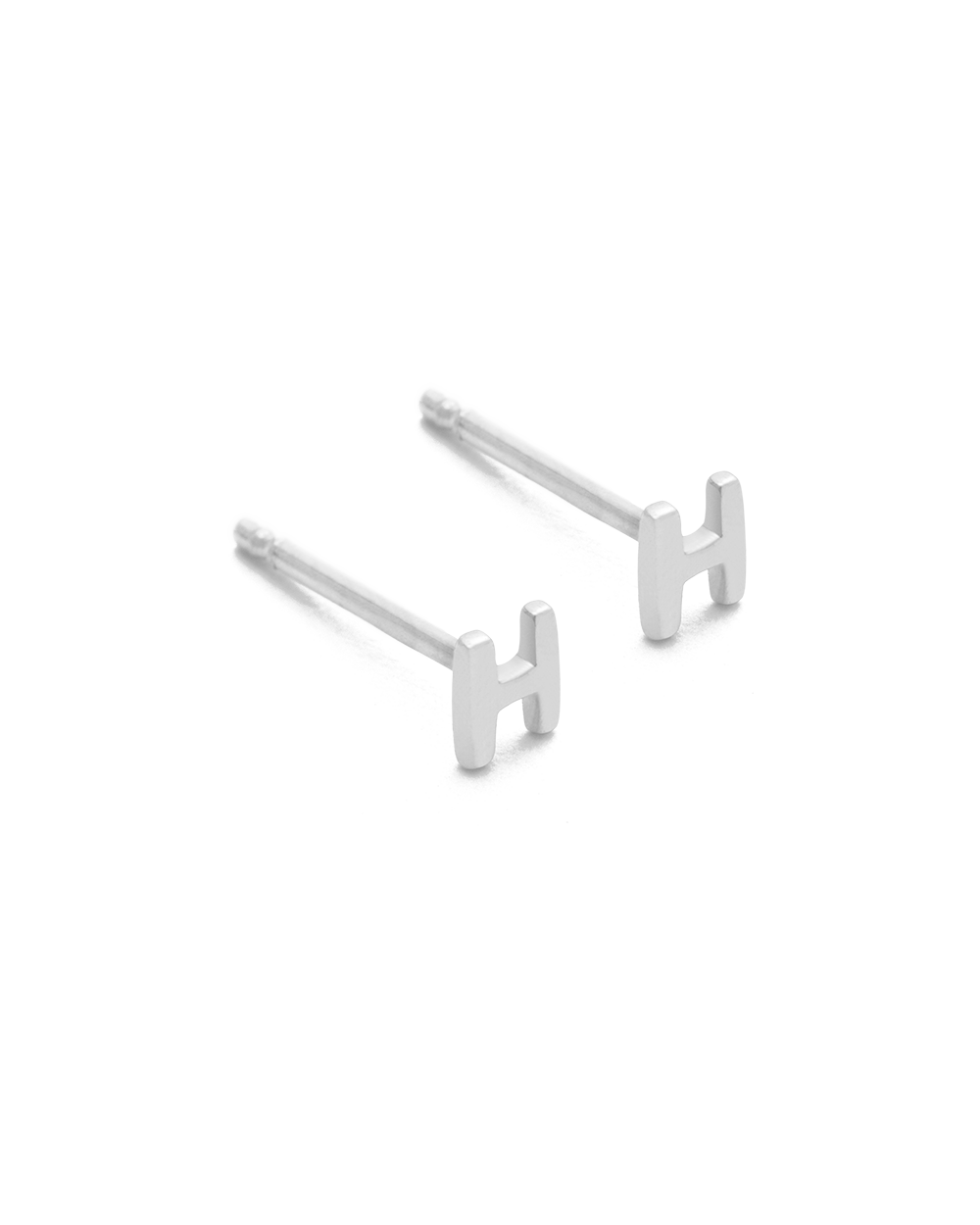 INITIAL EARRINGS (STERLING SILVER)