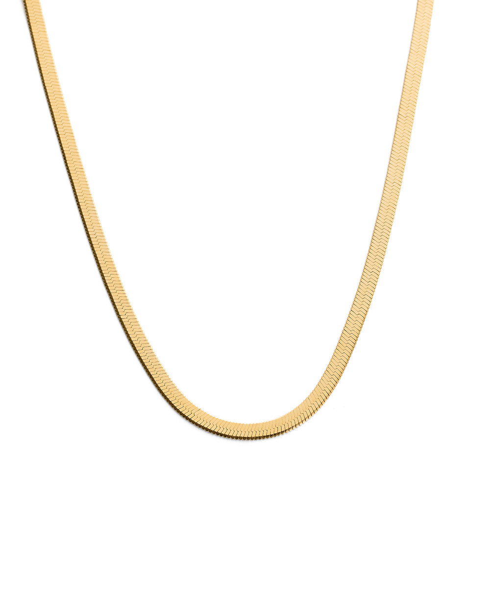 HERRINGBONE CHAIN (18K GOLD VERMEIL) - IMAGE 1