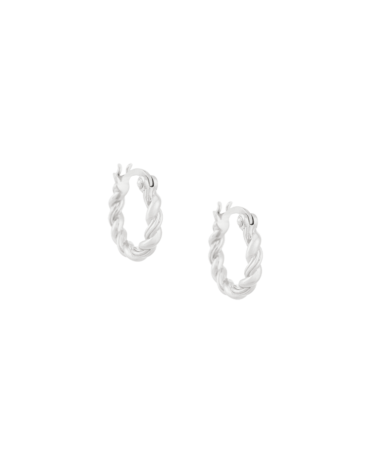 HORIZON HOOPS SMALL (STERLING SILVER) - IMAGE 1
