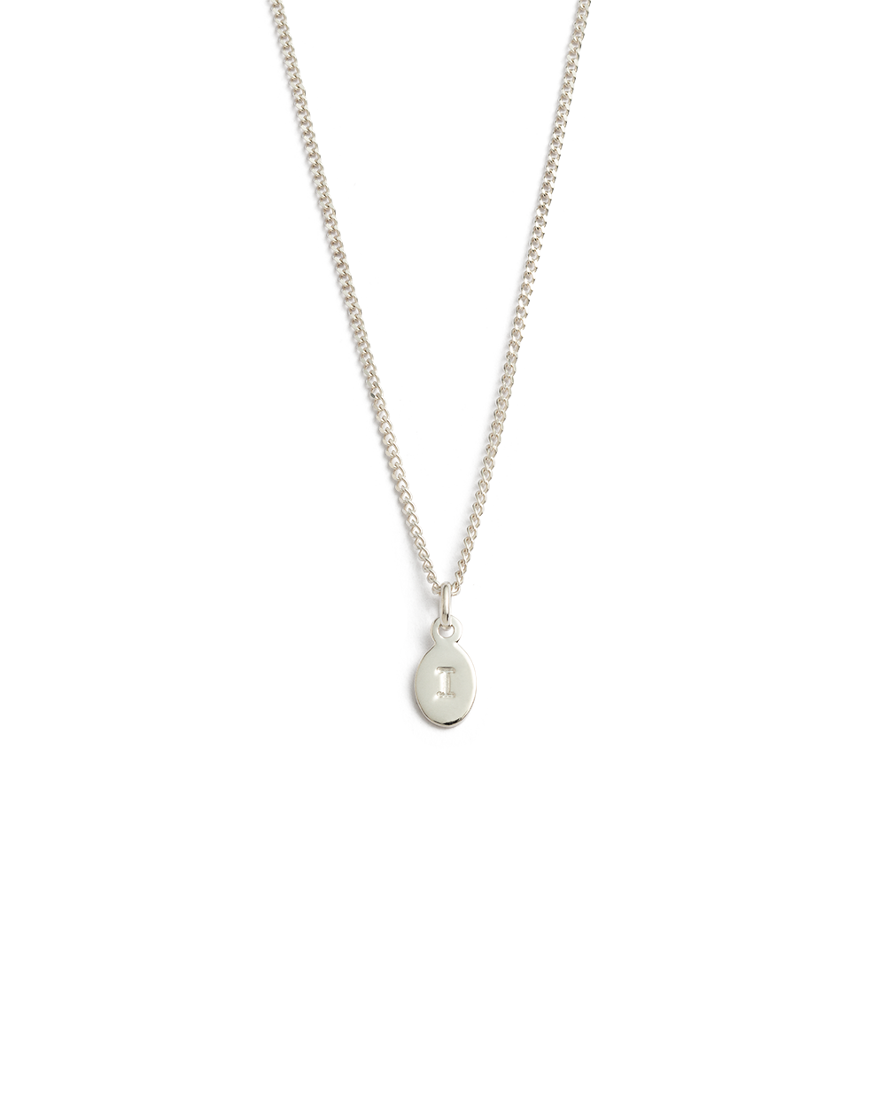 INITIAL NECKLACE A-Z (STERLING SILVER)