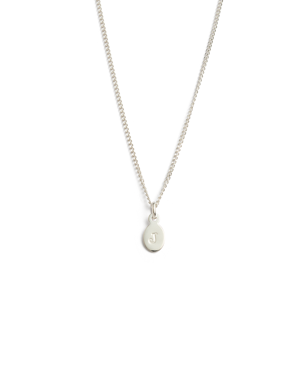 INITIAL NECKLACE A-Z (STERLING SILVER)