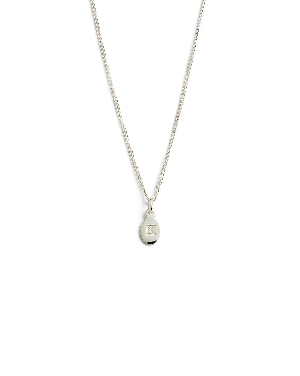 INITIAL NECKLACE A-Z (STERLING SILVER)