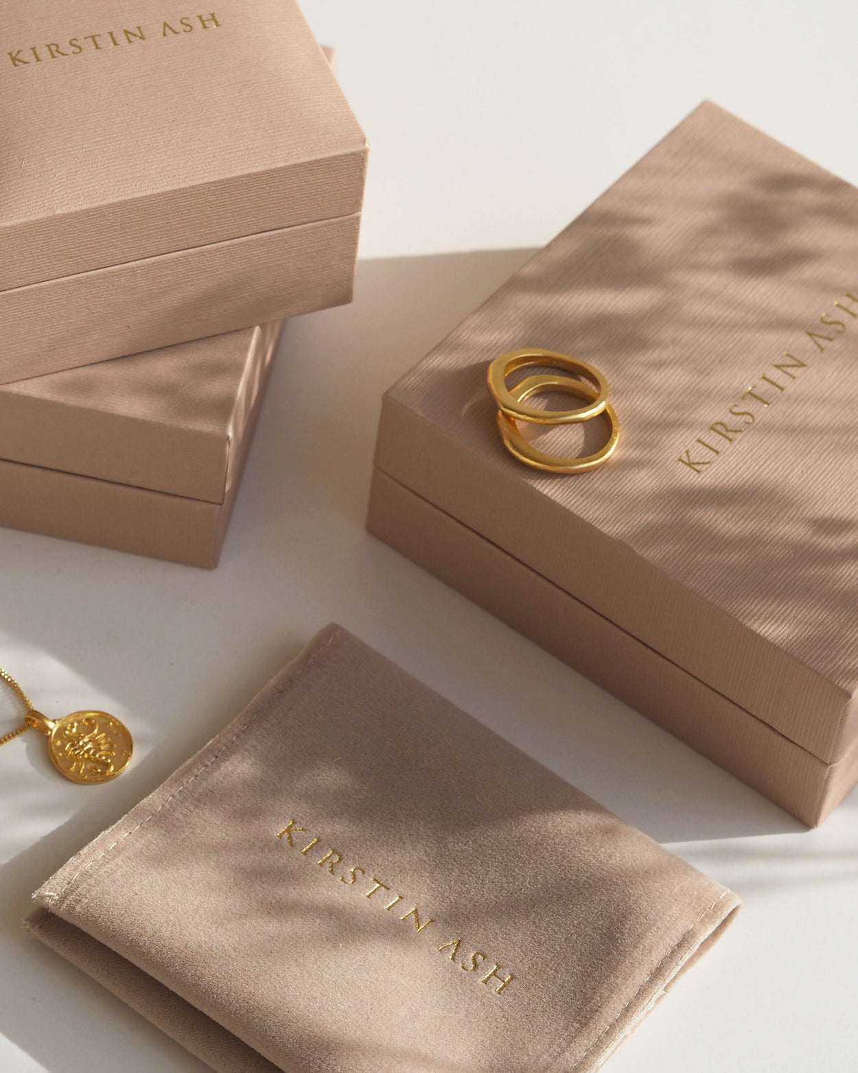 CASCADE NECKLACE (18K GOLD PLATED) - IMAGE 8