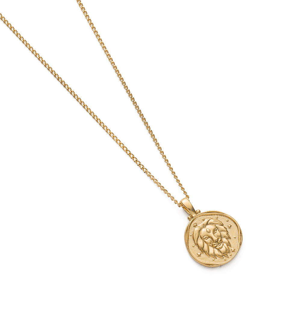 LEO ZODIAC NECKLACE (18K GOLD VERMEIL) - IMAGE 4