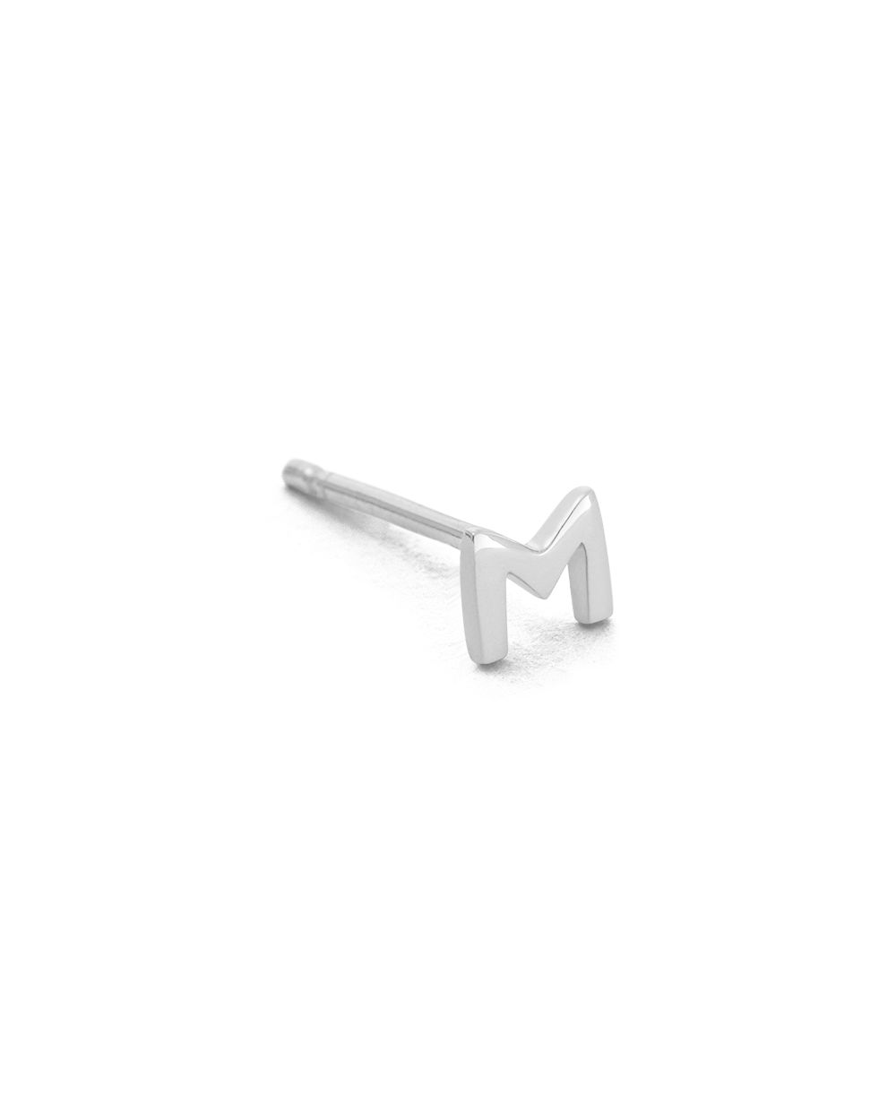 INITIAL EARRINGS (STERLING SILVER)