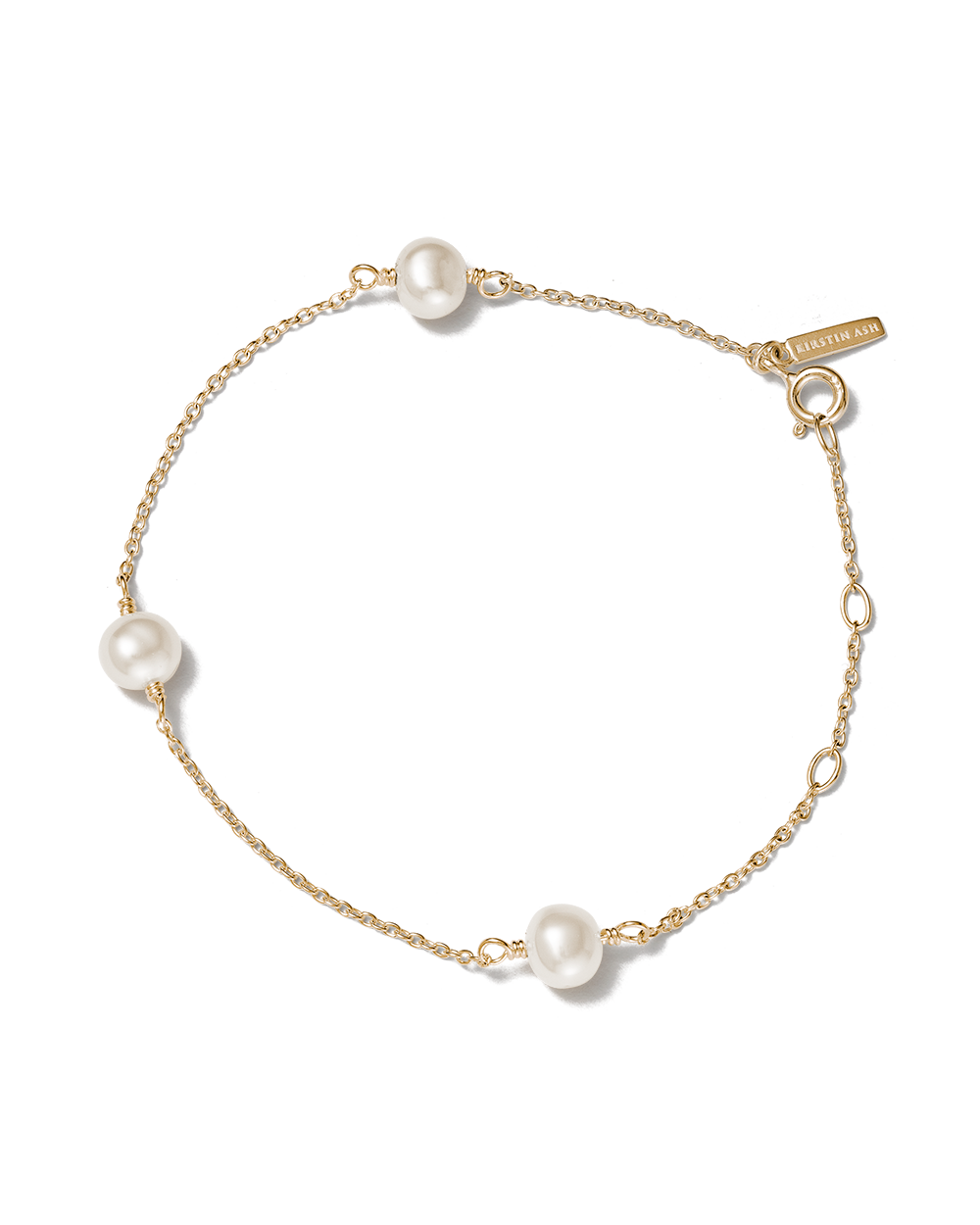 MOON TIDE PEARL BRACELET (9K GOLD) - IMAGE 1