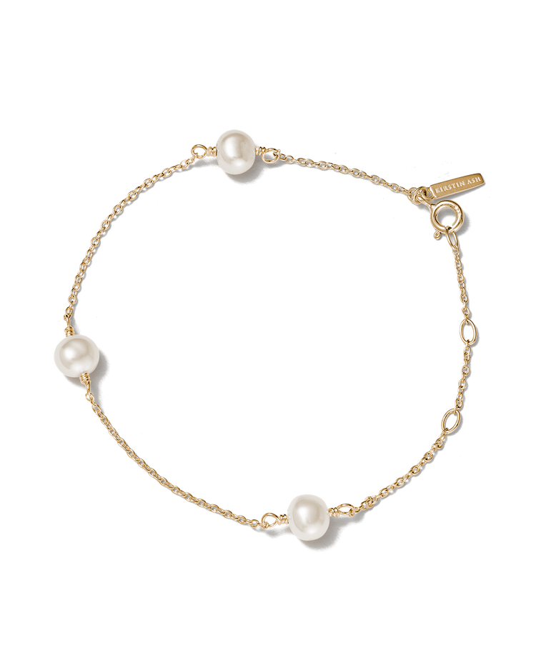MOON TIDE PEARL BRACELET (9K GOLD) - IMAGE 1