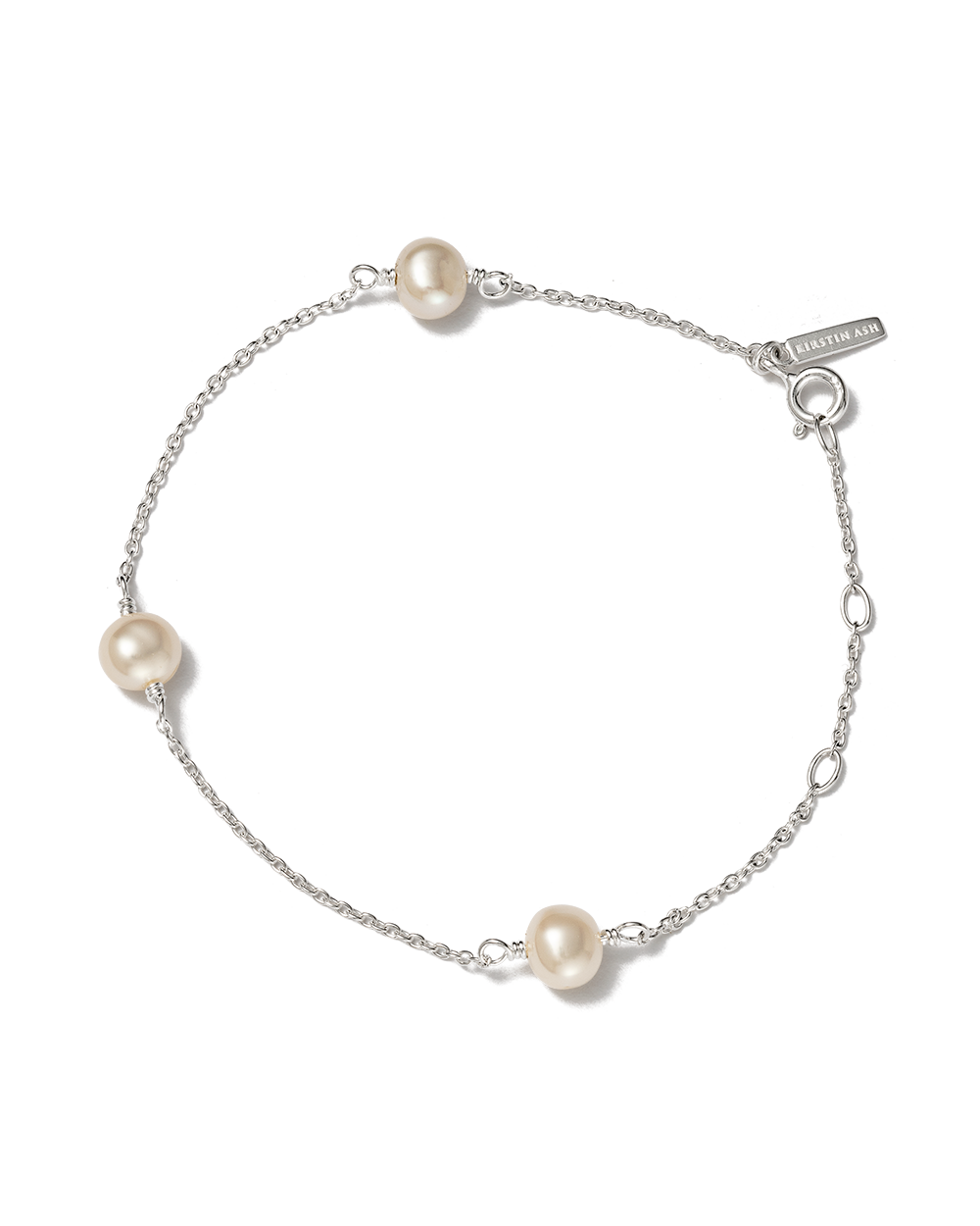 MOON TIDE PEARL BRACELET (STERLING SILVER) - IMAGE 1