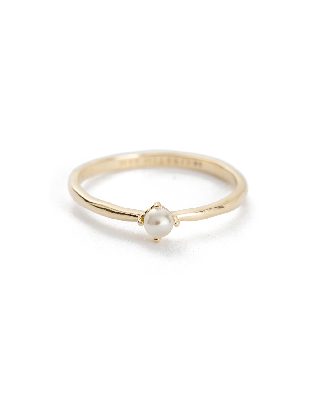 MOON TIDE PEARL RING (9K GOLD) - IMAGE 1