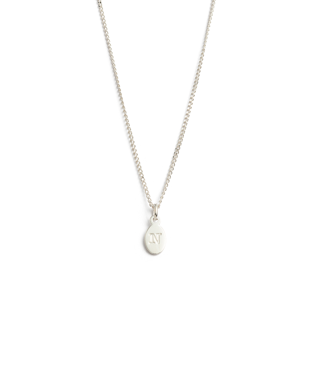 INITIAL NECKLACE A-Z (STERLING SILVER)